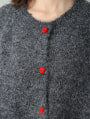ハートボタンカーディガン