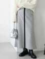 【2way】ミックスニットフレアスカート