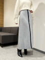 【2way】ミックスニットフレアスカート