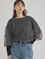チュール×長袖Tシャツセット