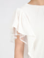 チュールフリルTシャツ