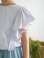 チュールフリルTシャツ