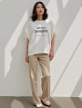 パールプリントTシャツ