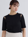 【cestmignon_mauセレクト】カットリブカットアウトプルオーバー