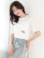 刺繍ロゴポケットTシャツ