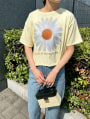 ビッグフラワープリントTシャツ