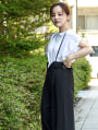 【接触冷感】袖口折り返しデザインTシャツ