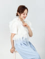 【田中亜希子セレクト】【接触冷感】チュールドッキングTシャツ