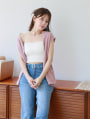 カップ付きシャーリングベアトップ