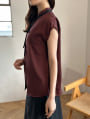 配色リボンドットアソートブラウス