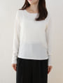 カットシャーリングクルーネックロンT