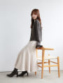 スエードポンチイレヘムマーメイドスカート