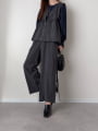 【cestmignon_mauセレクト】 【SETUP対応】【U150サイズあり】ツータックワイドパンツ
