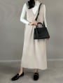 【U150サイズあり】ポケット付きフロントファスナーダンボールジャンパースカート