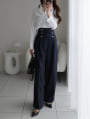 ハイウエストマリンワイドパンツ