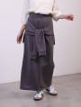 パーカー巻き風ナロースカート