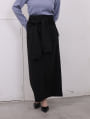 パーカー巻き風ナロースカート