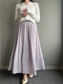 消しプリーツロングスカート