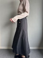 折り返しデザインロングスカート