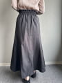 折り返しデザインロングスカート