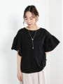 フリルスリーブTシャツ