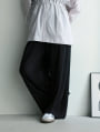 ポケット付きセルフカットプリーツパンツ