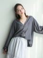 【接触冷感】Vネックカーディガン