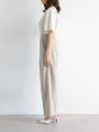 サスペンダー付きワイドパンツ