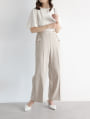 【kannaセレクト】サスペンダー付きワイドパンツ