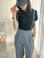【kannaセレクト】サスペンダー付きワイドパンツ