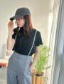 【kannaセレクト】サスペンダー付きワイドパンツ