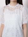 レース半袖ブラウス