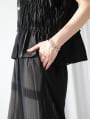 ウエストギャザースラブワイドパンツ