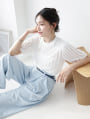 タックフリルTシャツ