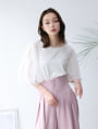 【接触冷感】チュールドッキングスリーブTシャツ