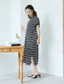 プチハイネックロングワンピース