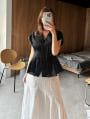 ドットマーメイドスカート