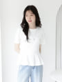 ペプラムデザインTシャツ