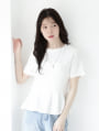 ペプラムデザインTシャツ