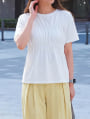シャーリングデザインTシャツ