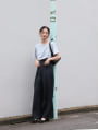 変形ドレーププルオーバー
