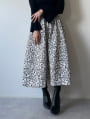 フラワープリントフレアスカート