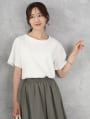 ニュアンスカラークルーネックTシャツ