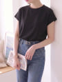 ヘビーウェイト袖リブTシャツ