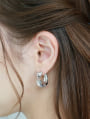 メッシュツイストフープピアス
