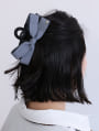 デニム風リボンヘアバンスクリップ