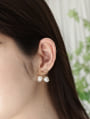 リボンフラワーピアス
