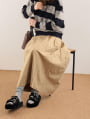 ふわふわファーダブルバックルベルトサンダル