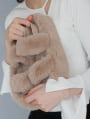 ふわふわファー厚底バックバンドサンダル