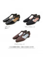 Tストラップセパレートパンプス